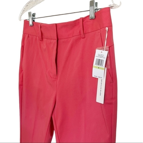 COURT & ROWE NWT Stretch Cotton Twill Trousers Size 4 in Bright Poppy - Picture 4 of 13